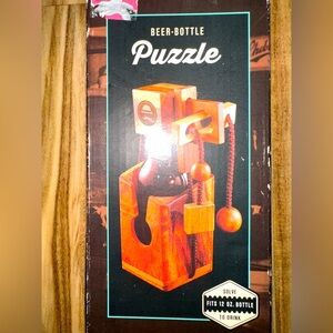 Wooden Bottle Puzzle